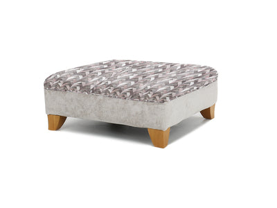 Patterned Footstool (No Studs Only)