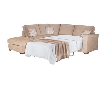 Corner Sofa Bed LHF 1 Armed Inc F/Stool (R2S,LFC,P) - Formal Back