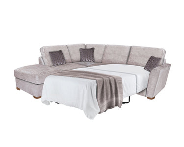 Corner Sofa Bed LHF 1 Armed Inc F/Stool (R2S,LFC,P) - Formal Back