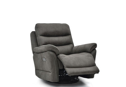 Chair Power Recliner, Swivel, Rocker & Headtilt (Toggle USB)