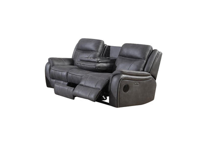 3 Seater Power Reclining Sofa (Drop Down Table, Cup Holders, Wireless Charger, USB & Bluetooth Speakers)